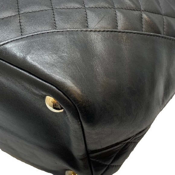 CHANEL Cambon Line Tote Bag Calf Black White - Picture 4 of 14